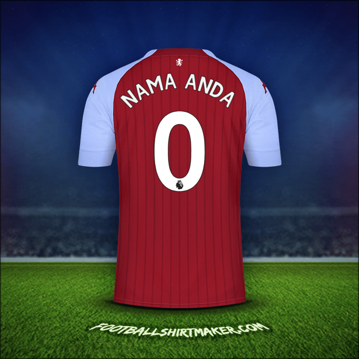 Jersey Aston Villa FC 2020/21 -  nama anda - 0