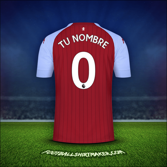 Jersey Aston Villa FC 2020/21 -  tu nombre - 0