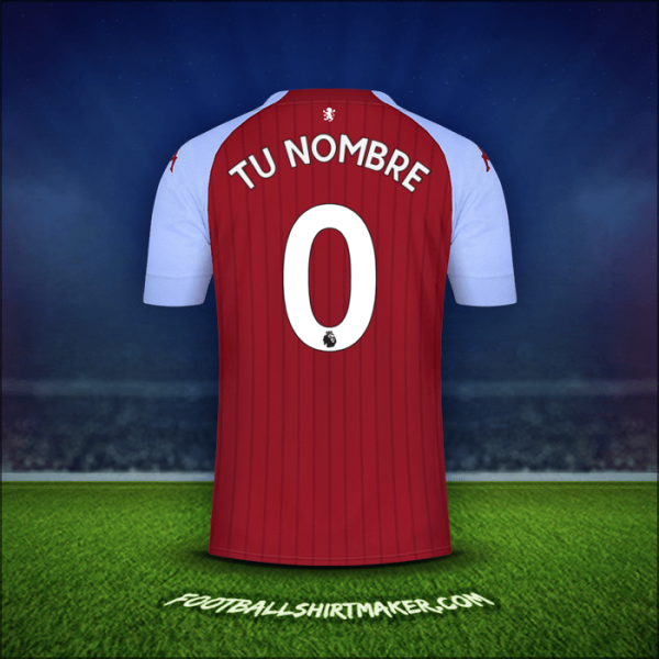 Jersey Aston Villa FC 2020/21 -  tu nombre - 0