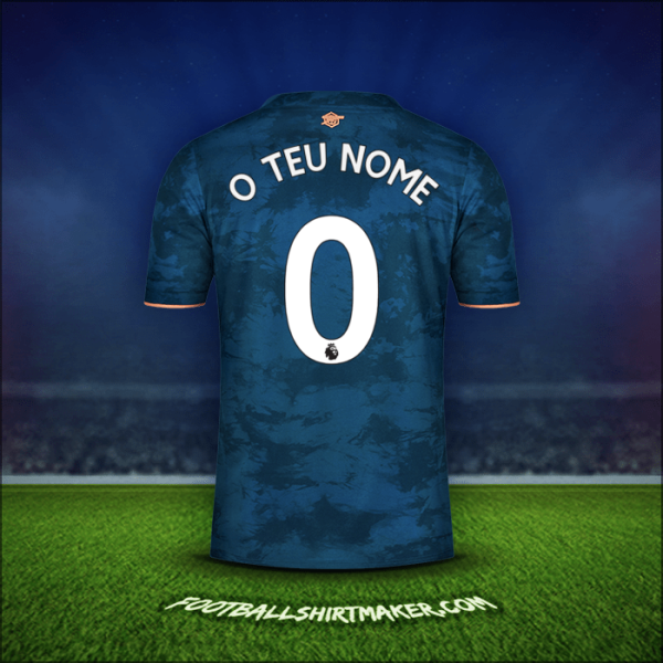Camisola Arsenal 2020/21 Terceira -  o teu nome - 0