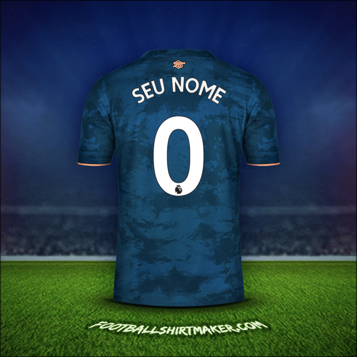 Camisa Arsenal 2020/21 Terceira -  seu nome - 0
