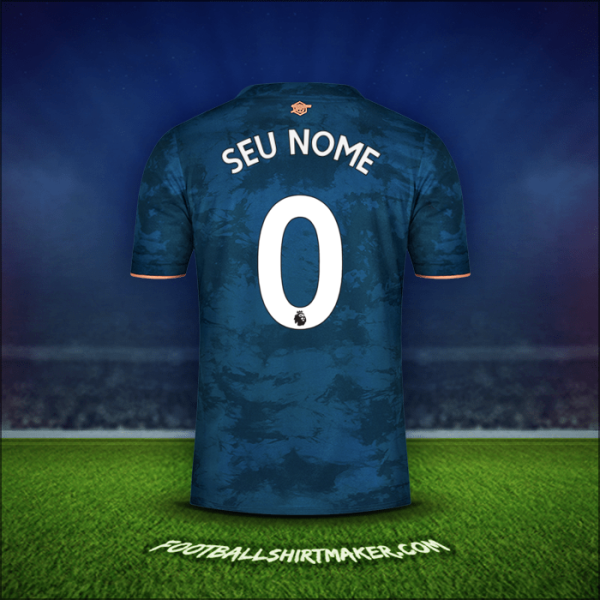 Camisa Arsenal 2020/21 Terceira -  seu nome - 0