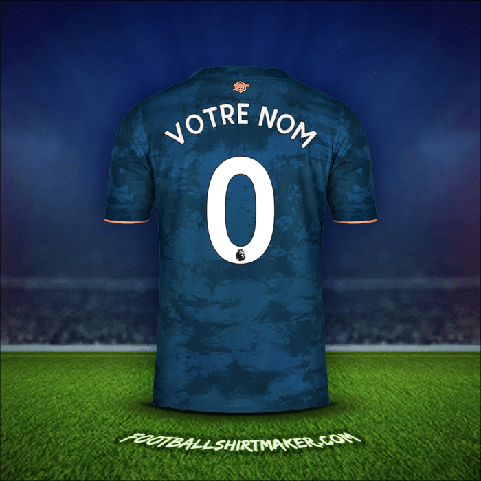 Maillot Arsenal 2020/21 Troisième -  votre nom - 0