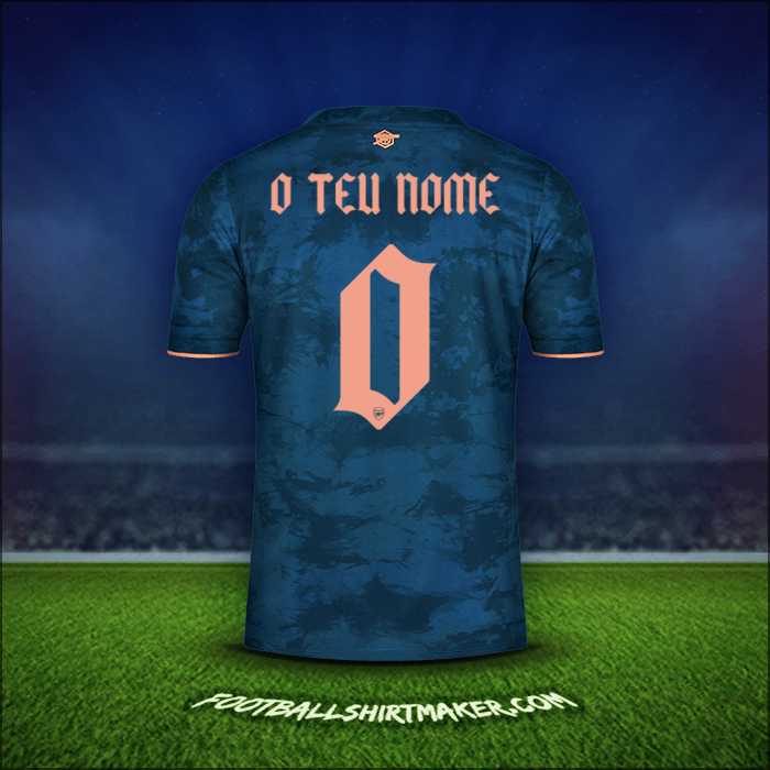 Camisola Arsenal Cup 2020/21 Terceira -  o teu nome - 0