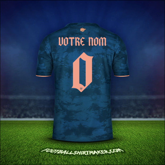 Maillot Arsenal Cup 2020/21 Troisième -  votre nom - 0
