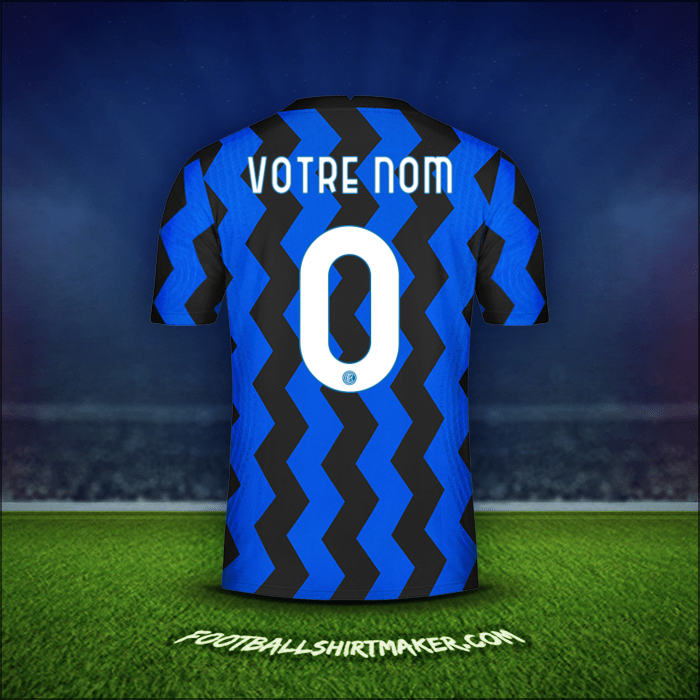 Maillot Inter Cup 2020/21 -  votre nom - 0