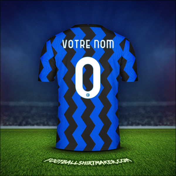 Maillot Inter Cup 2020/21 -  votre nom - 0
