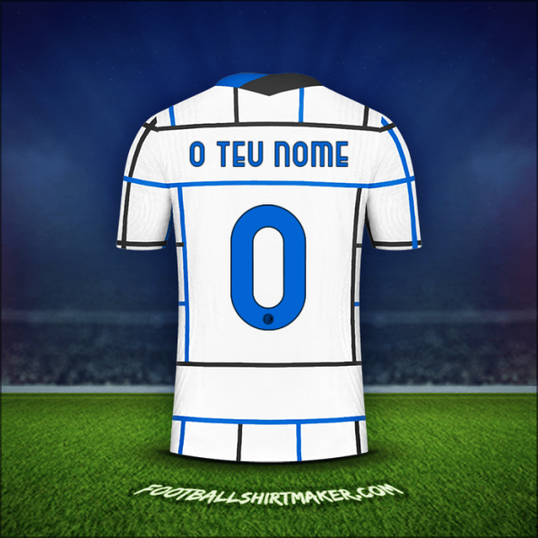 Camisola Inter Cup 2020/21 Alternativa -  o teu nome - 0