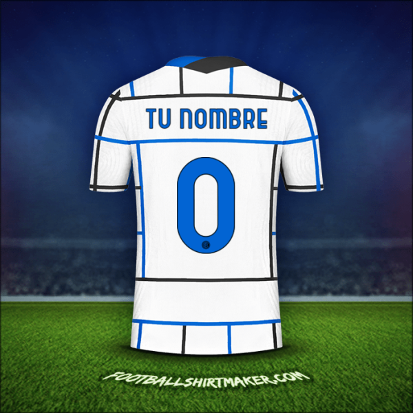 Jersey Inter Cup 2020/21 Visita -  tu nombre - 0