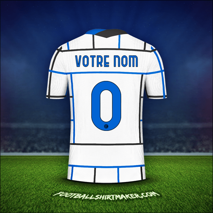 Maillot Inter Cup 2020/21 Extérieur -  votre nom - 0