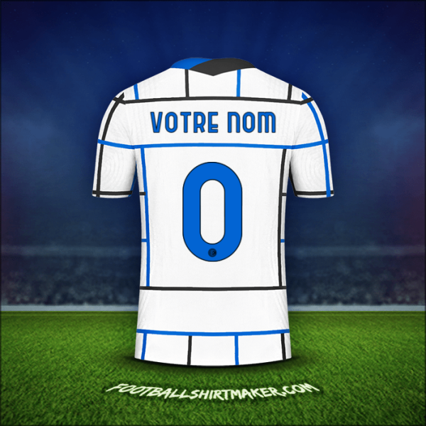 Maillot Inter Cup 2020/21 Extérieur -  votre nom - 0