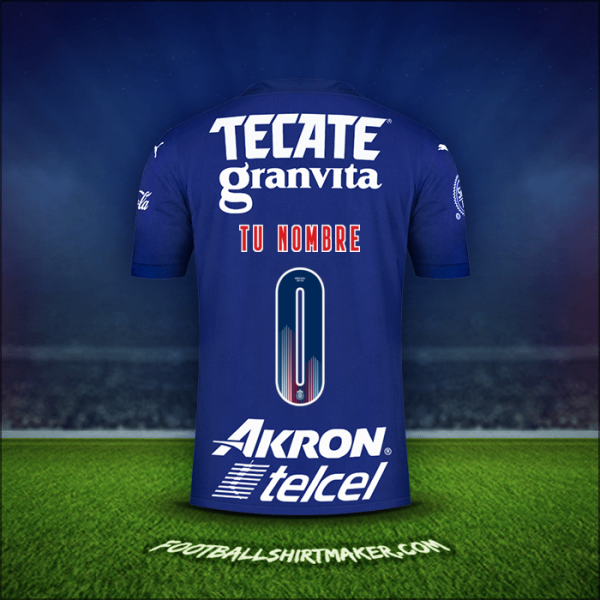 Jersey Guadalajara 2021 Tercera -  tu nombre - 0