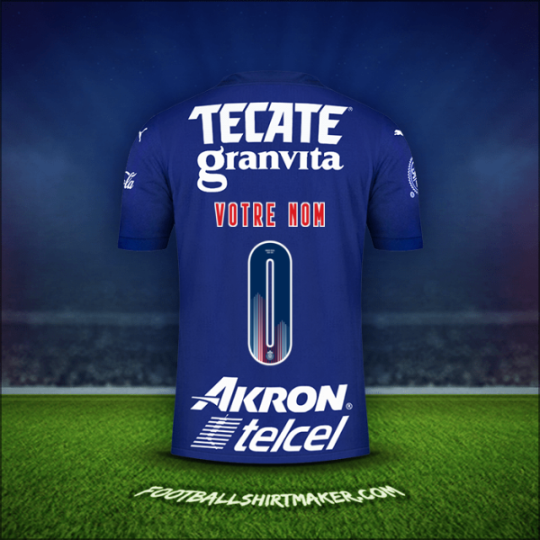 Maillot Guadalajara 2021 Troisième -  votre nom - 0