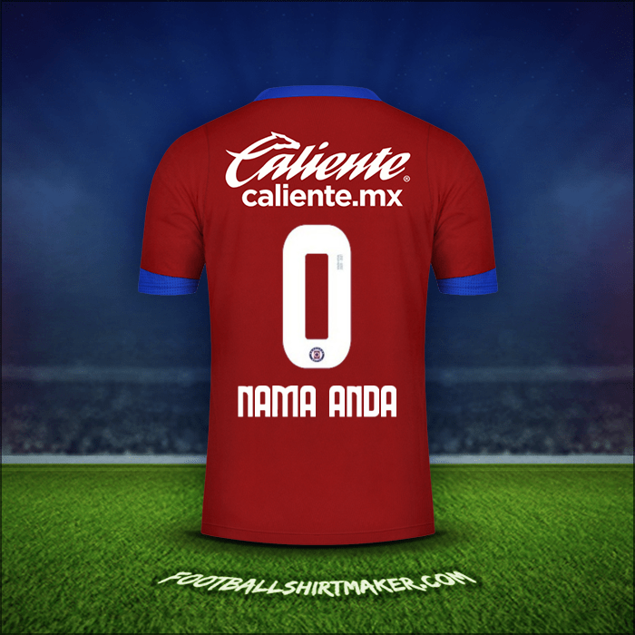 Jersey Cruz Azul 2020/21 Ketiga -  nama anda - 0