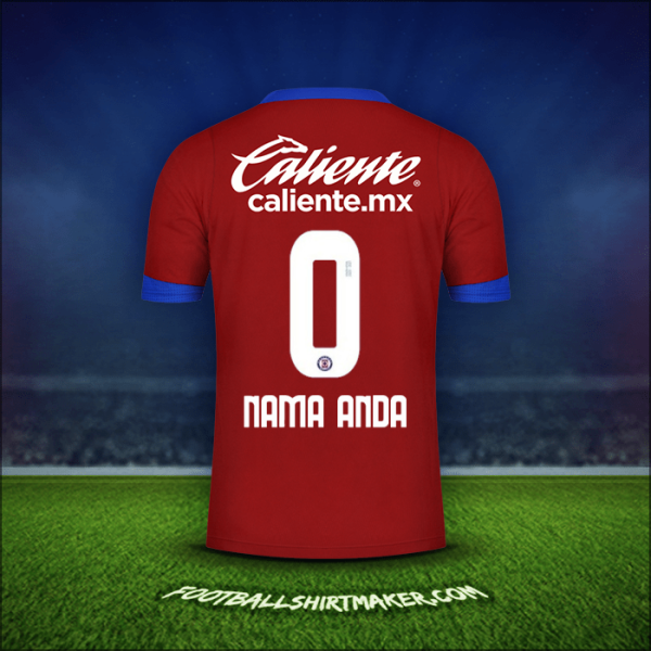 Jersey Cruz Azul 2020/21 Ketiga -  nama anda - 0