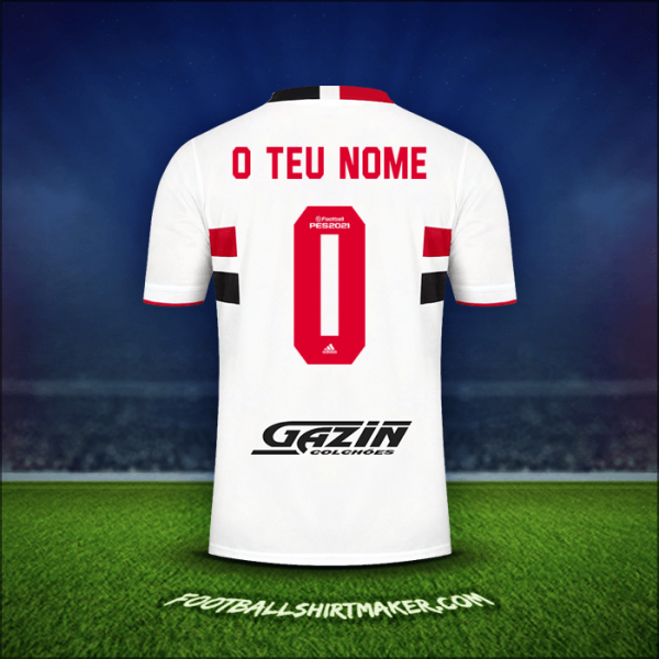 Camisola Sao Paulo FC 2021 -  o teu nome - 0