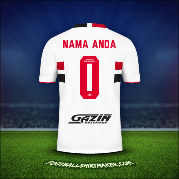 Jersey Sao Paulo FC 2021 -  nama anda - 0