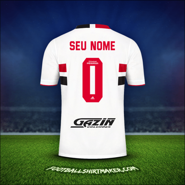 Camisa Sao Paulo FC 2021 -  seu nome - 0
