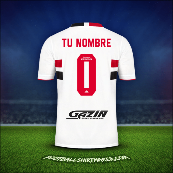 Camiseta Sao Paulo FC 2021 -  tu nombre - 0