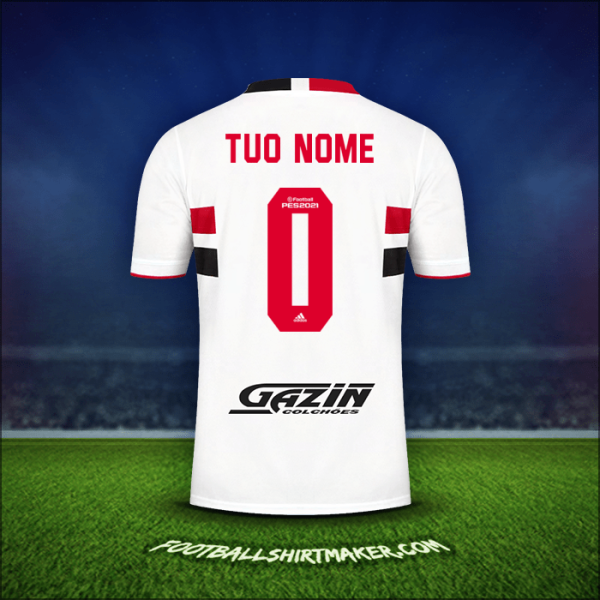 Maglia Sao Paulo FC 2021 -  tuo nome - 0