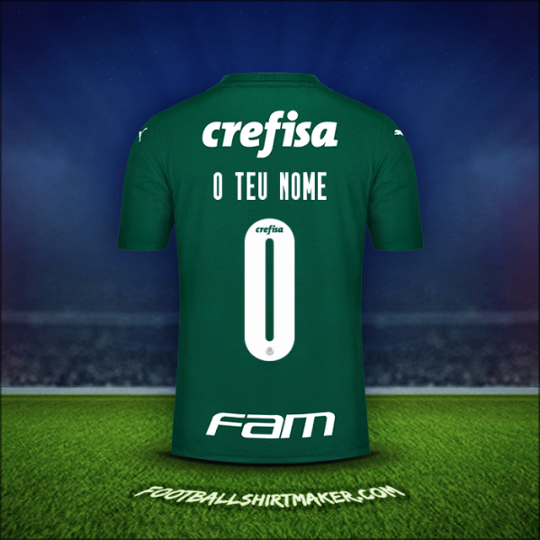 Camisola Palmeiras Libertadores 2021 -  o teu nome - 0