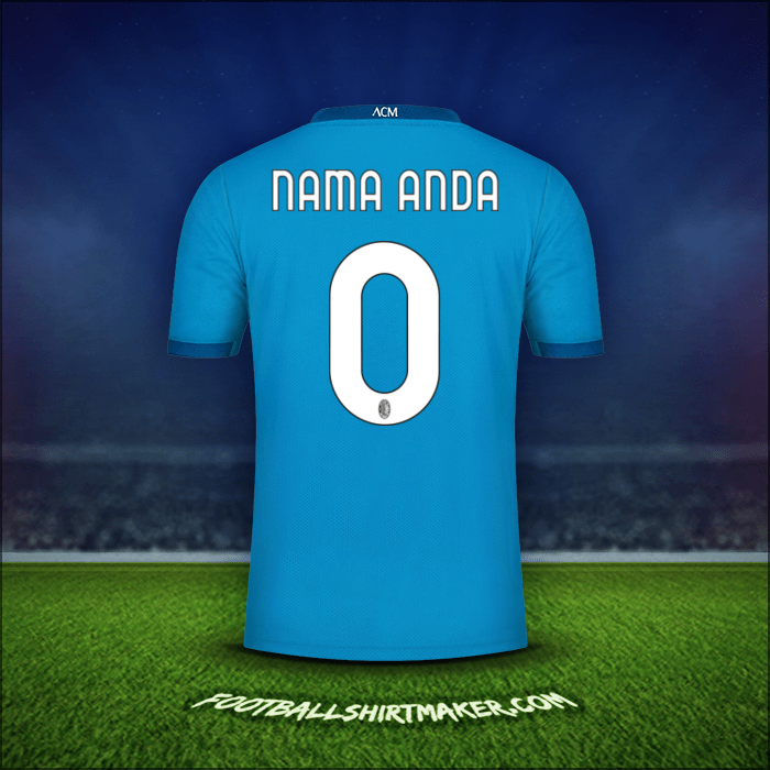 Jersey AC Milan 2020/21 Ketiga -  nama anda - 0