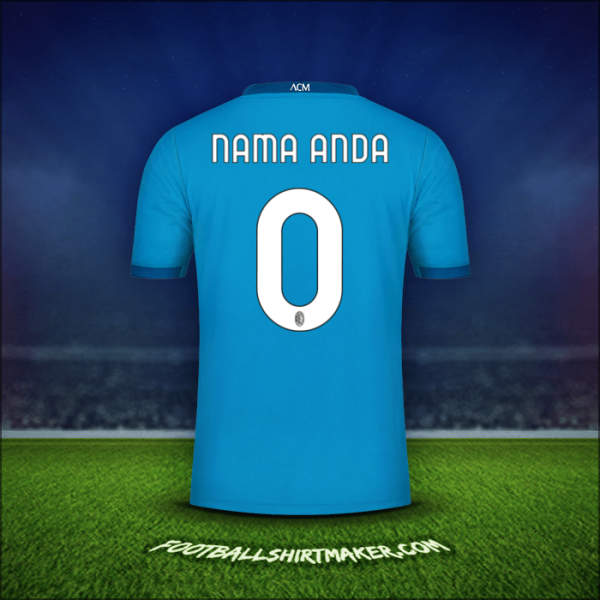 Jersey AC Milan 2020/21 Ketiga -  nama anda - 0