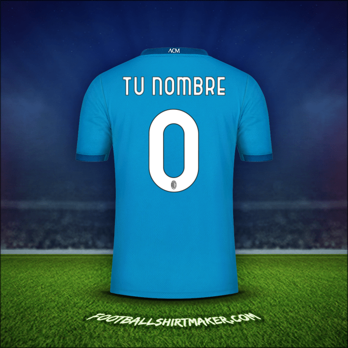 Camiseta AC Milan 2020/21 Tercera -  tu nombre - 0