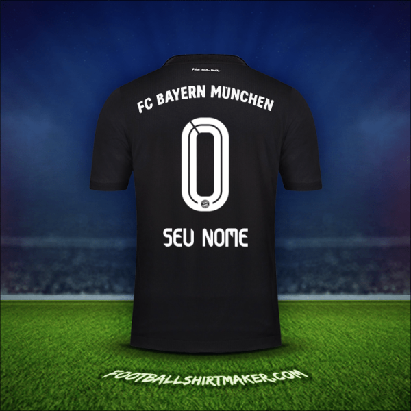 Camisa FC Bayern Munchen 2020/21 Terceira -  seu nome - 0