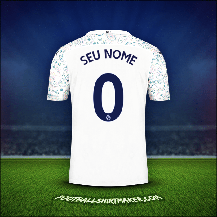 Camisa Manchester City 2020/21 Terceira -  seu nome - 0