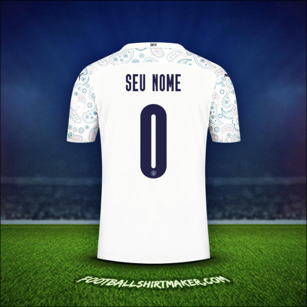 Camisa Manchester City Cup 2020/21 Terceira -  seu nome - 0