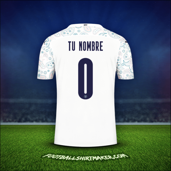 Jersey Manchester City Cup 2020/21 Tercera -  tu nombre - 0