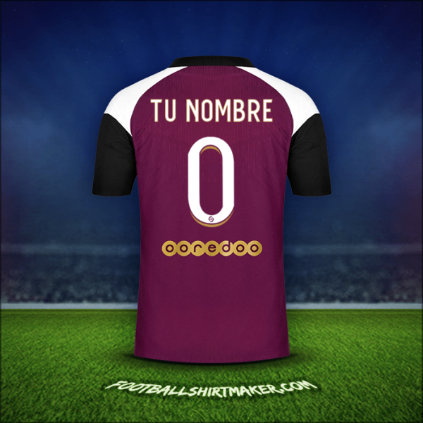 Jersey Paris Saint Germain 2020/21 Tercera -  tu nombre - 0