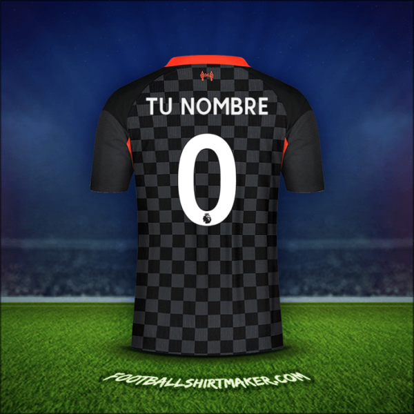 Jersey Liverpool FC 2020/21 Tercera -  tu nombre - 0