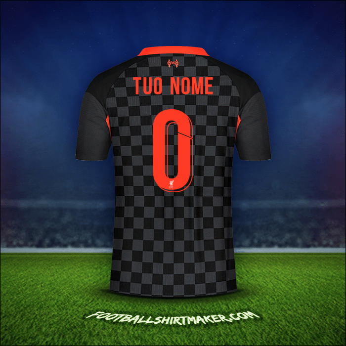 Maglia Liverpool FC Cup 2020/21 Terza -  tuo nome - 0
