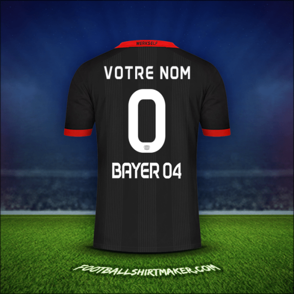 Maillot Bayer 04 Leverkusen 2020/21 -  votre nom - 0