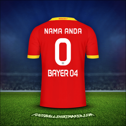 Jersey Bayer 04 Leverkusen 2020/21 Alternatif -  nama anda - 0