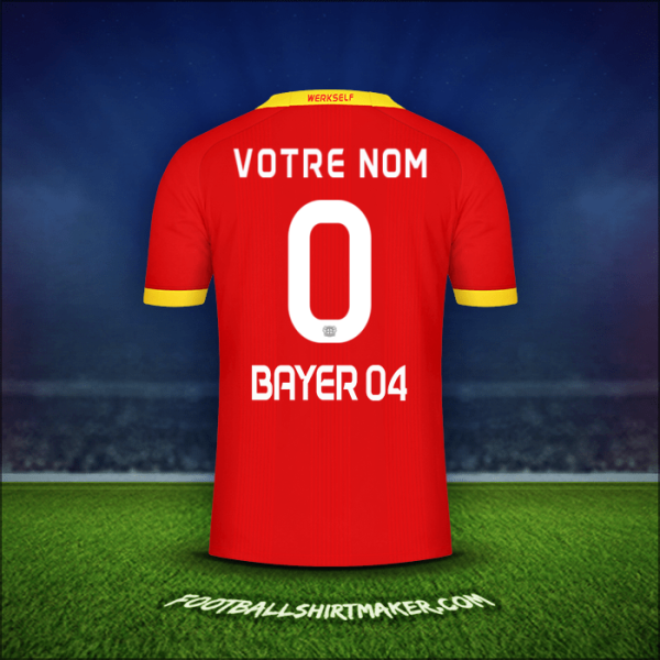 Maillot Bayer 04 Leverkusen 2020/21 Extérieur -  votre nom - 0