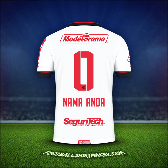 Jersey Toluca FC 2021 Alternatif -  nama anda - 0