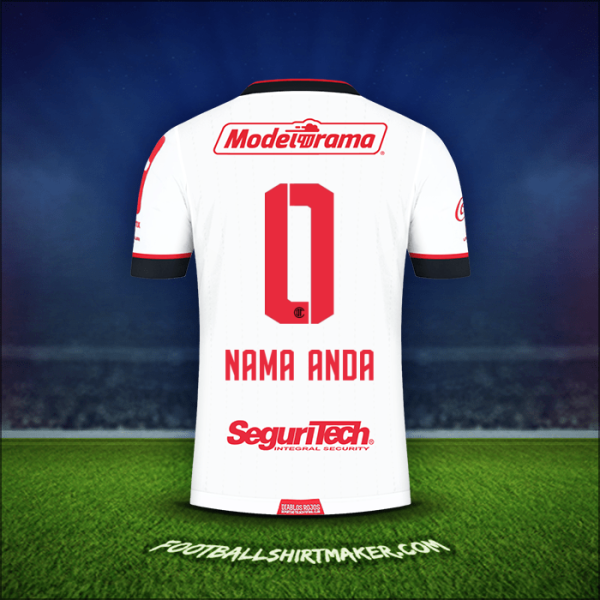 Jersey Toluca FC 2021 Alternatif -  nama anda - 0