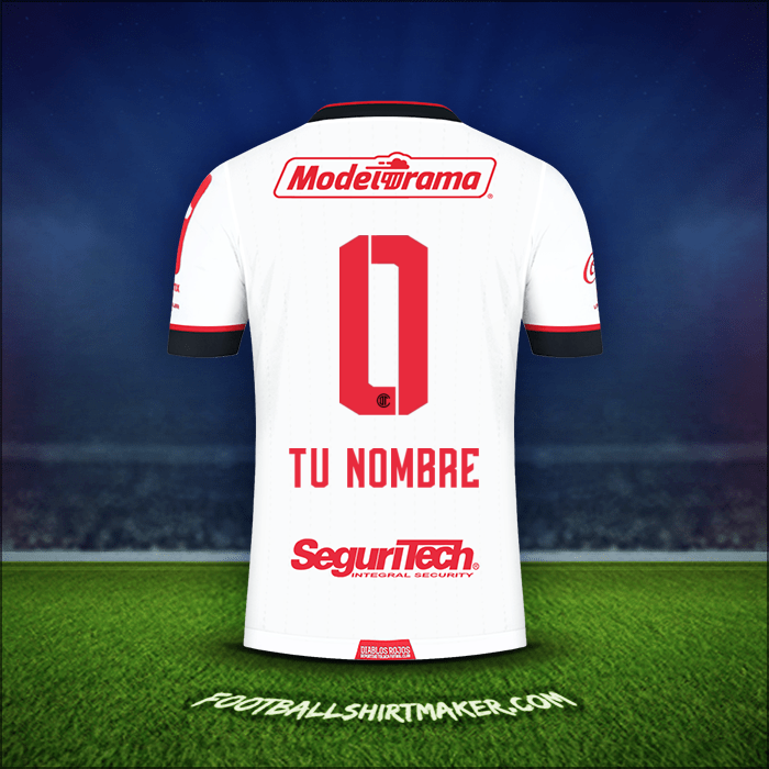 Camiseta Toluca FC 2021 Visita -  tu nombre - 0