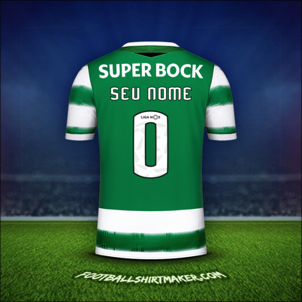 Camisa Sporting Clube 2020/21 -  seu nome - 0