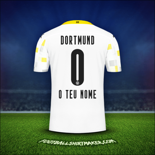 Camisola Borussia Dortmund 2020/21 Terceira -  o teu nome - 0