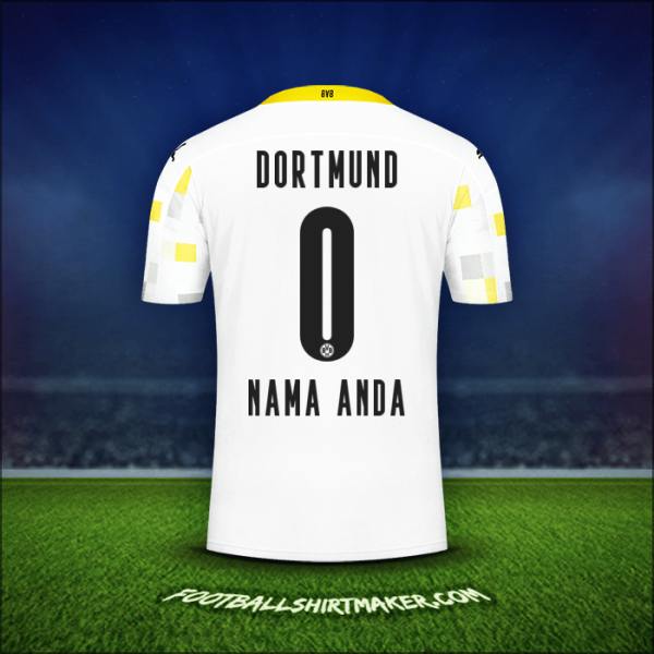 Jersey Borussia Dortmund 2020/21 Ketiga -  nama anda - 0