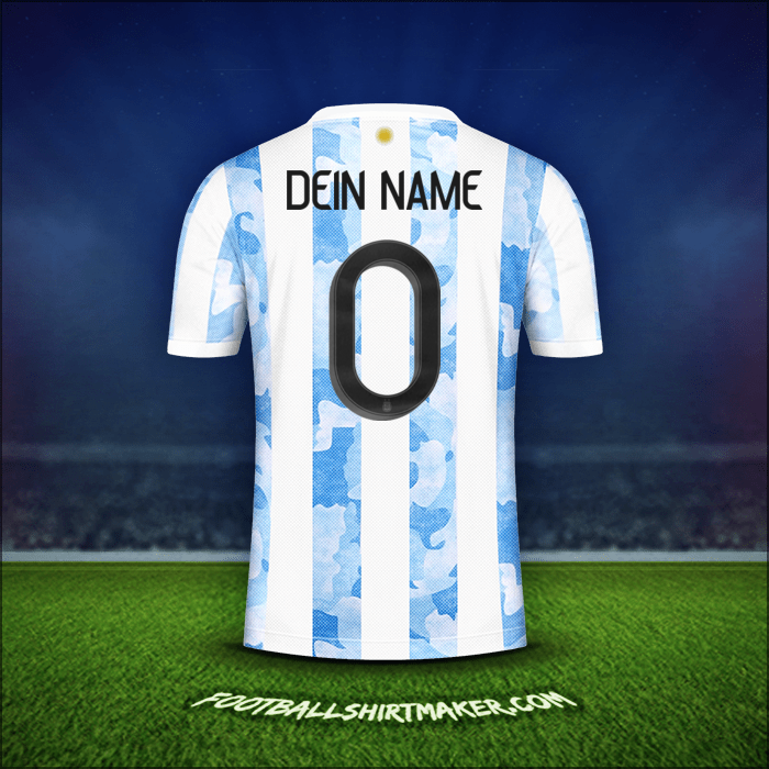 Trikot Argentinien 2021 -  dein name - 0