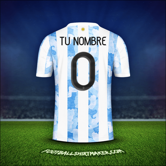 Jersey Argentina 2021 -  tu nombre - 0