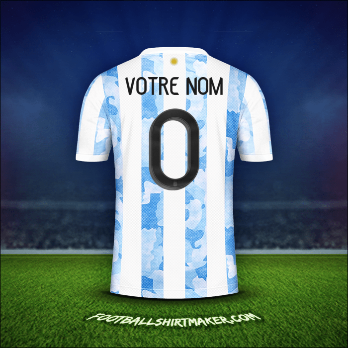 Maillot Argentine 2021 -  votre nom - 0