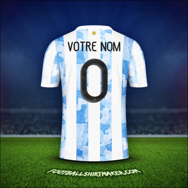 Maillot Argentine 2021 -  votre nom - 0