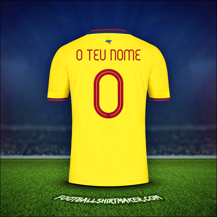 Camisola Colômbia 2021 -  o teu nome - 0