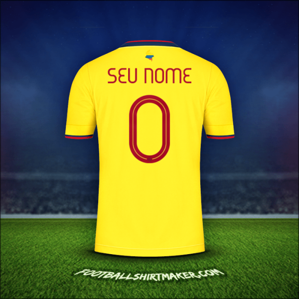 Camisa Colômbia 2021 -  seu nome - 0